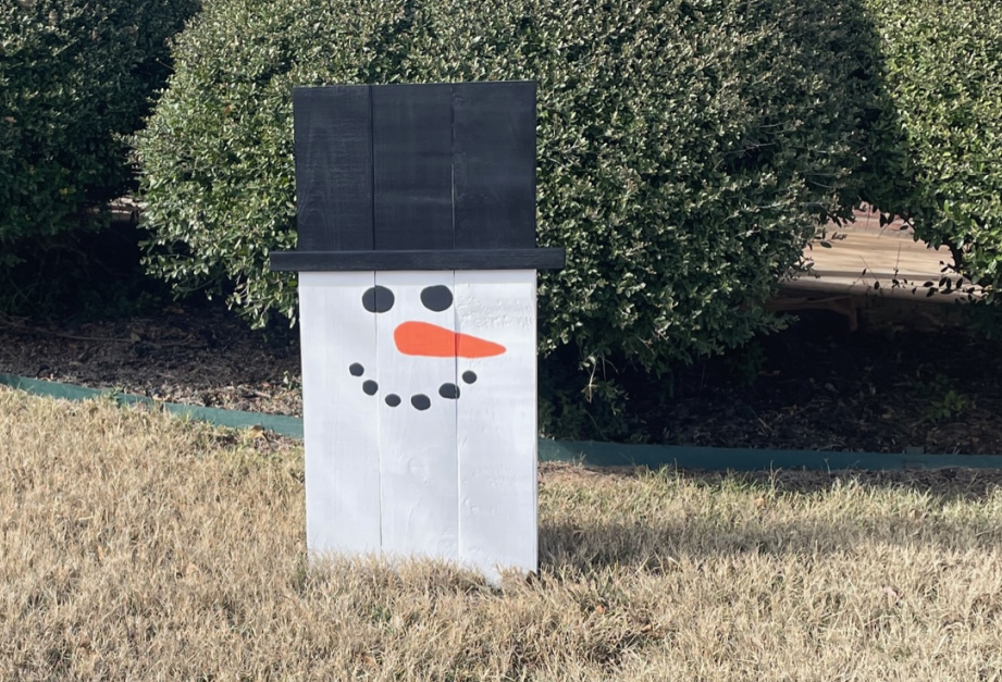 Lawn sign-Snowman