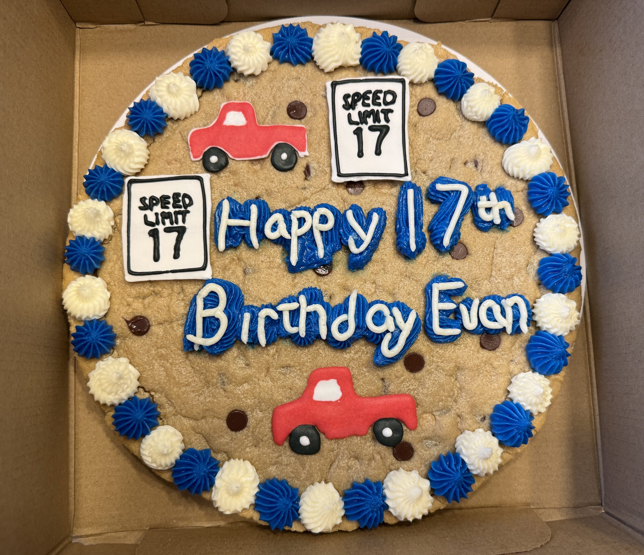 Birthday cookie cake