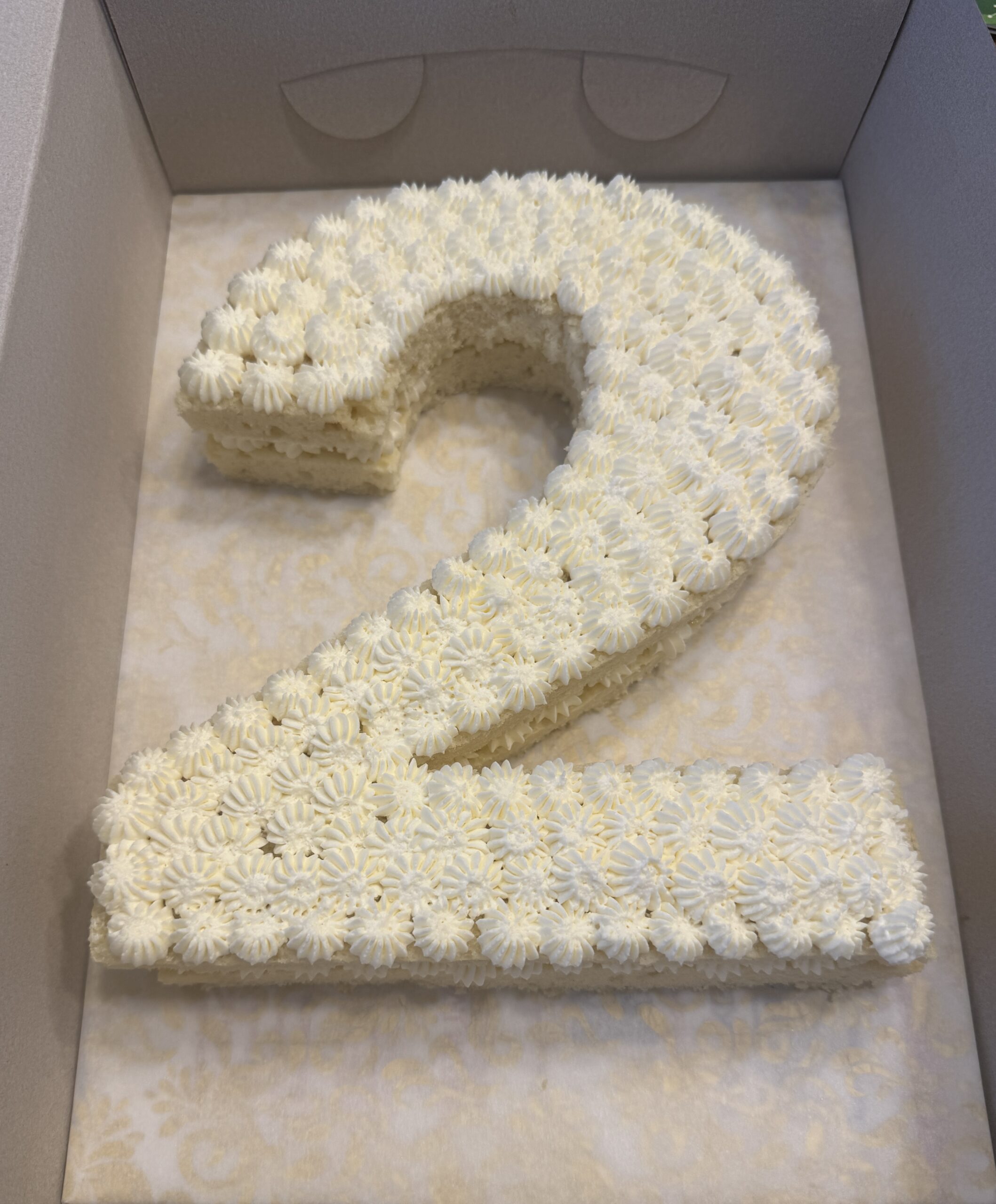 Dye Free Number Cake